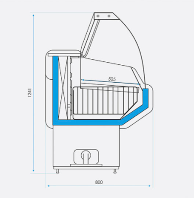 Витрина холодильная CRYSPI OCTAVA U M 1200